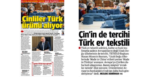 DÃ¼nya'nÄ±n Ev Tekstilindeki Tercihi 